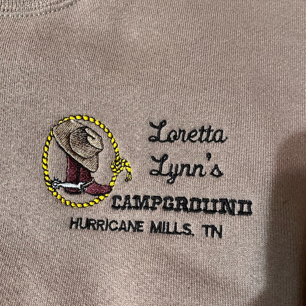 Vintage Loretta Lynn Hurricane Mills sweat shirt. Bought at the gift shop.